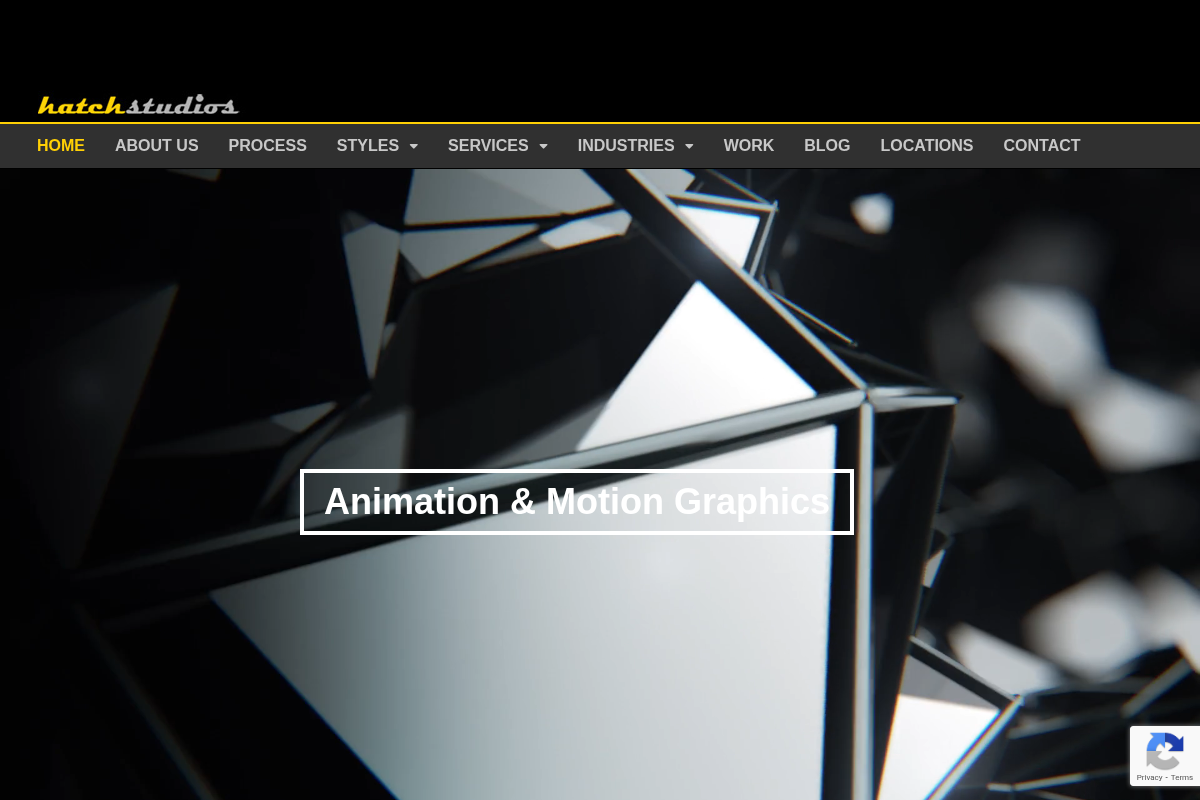 Screenshot of Hatch Studios website