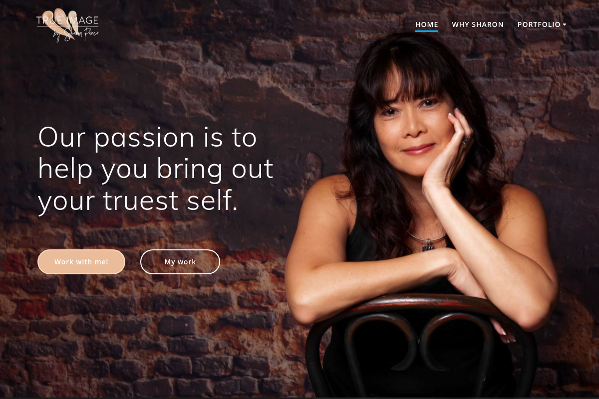 Screenshot of True Image by Sharon website