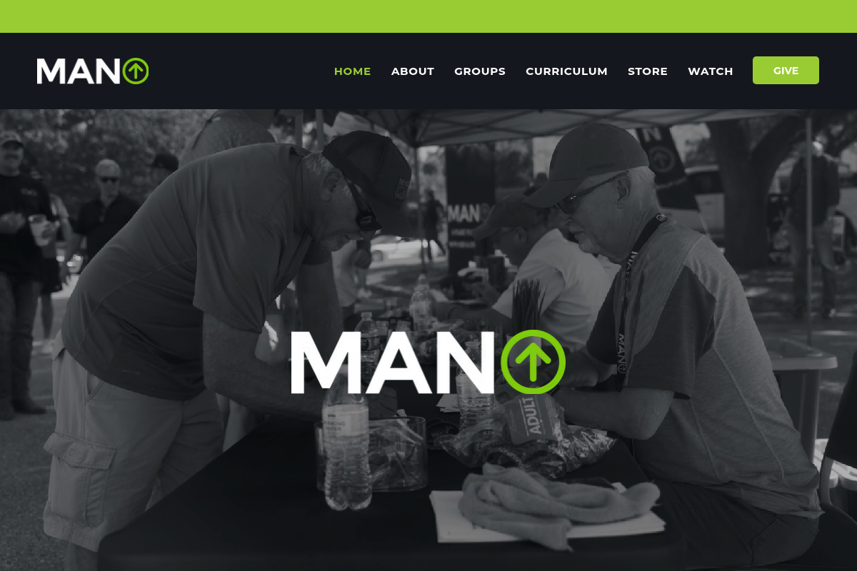 Screenshot of MANUP website