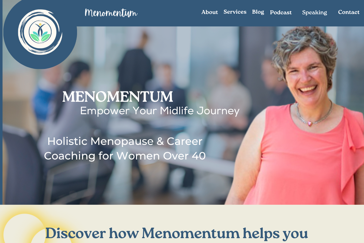 Screenshot of Menomentum website