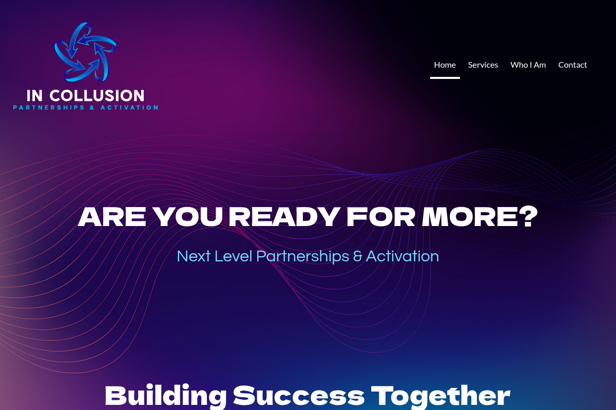 Screenshot of My Website (InCollusion) website