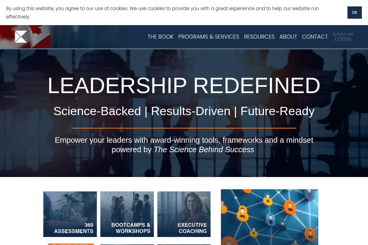 Screenshot of Level 52 website