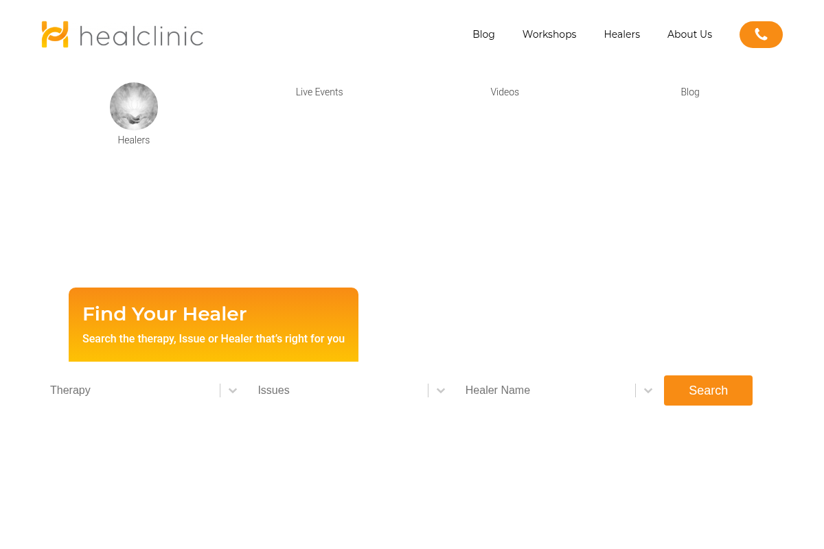 Screenshot of Healclinic website