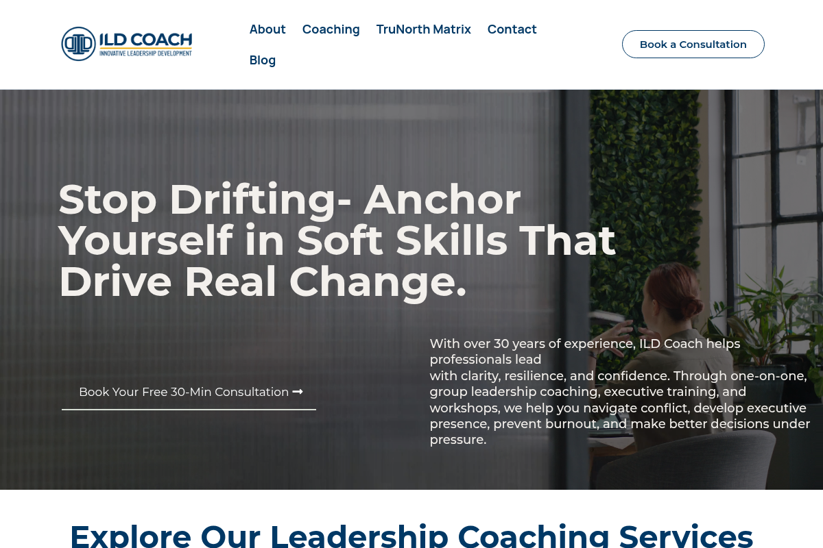 Screenshot of ILD Coach website