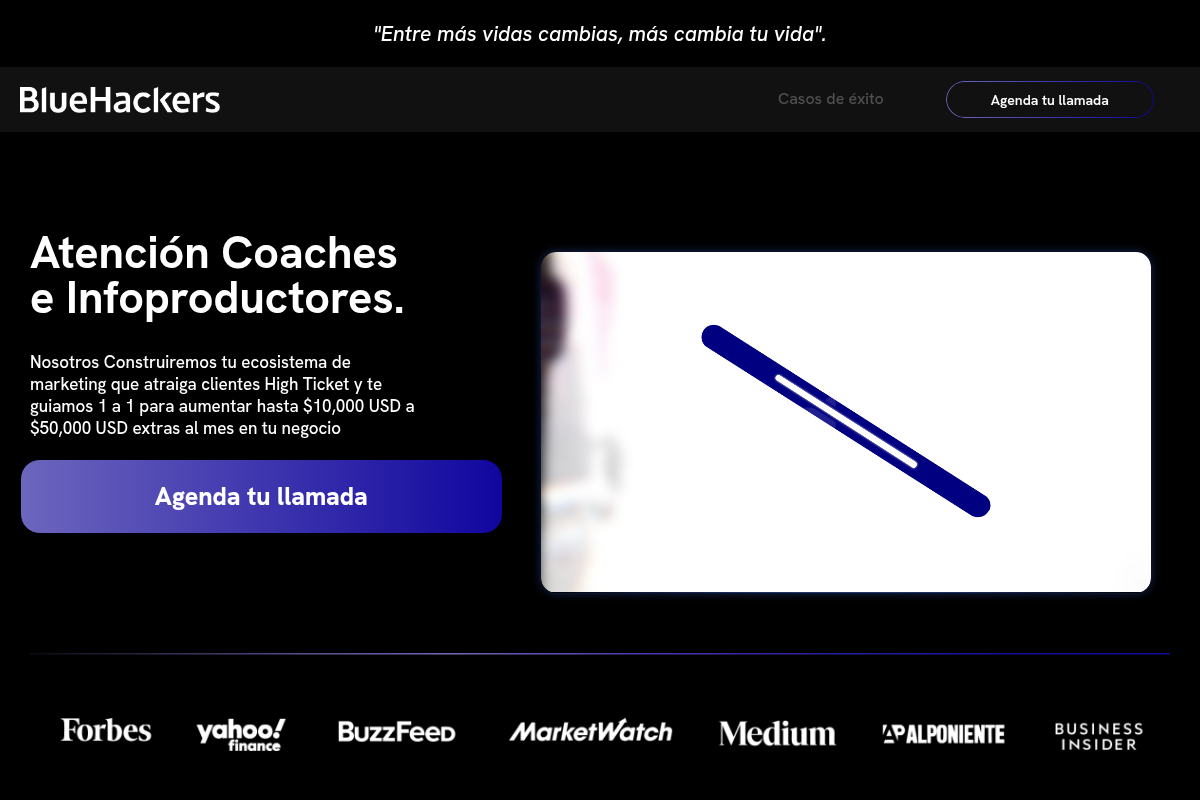 Screenshot of BlueHackers website