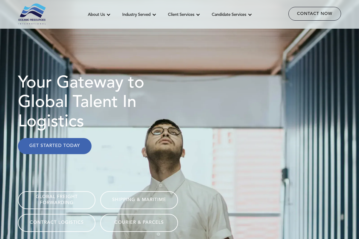 Screenshot of Oceanic Resources website
