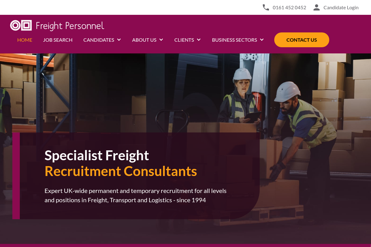 Screenshot of Strive Supply Chain website