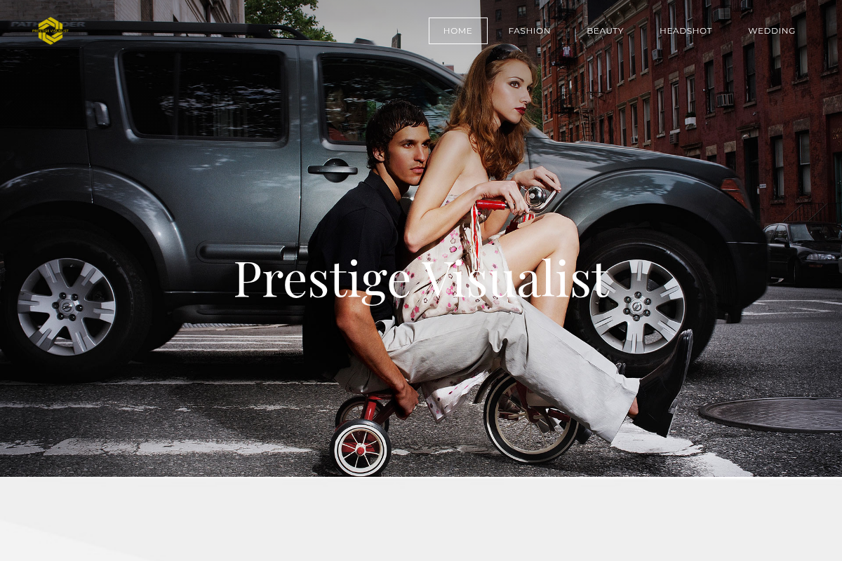 Screenshot of Prestige Visualist website