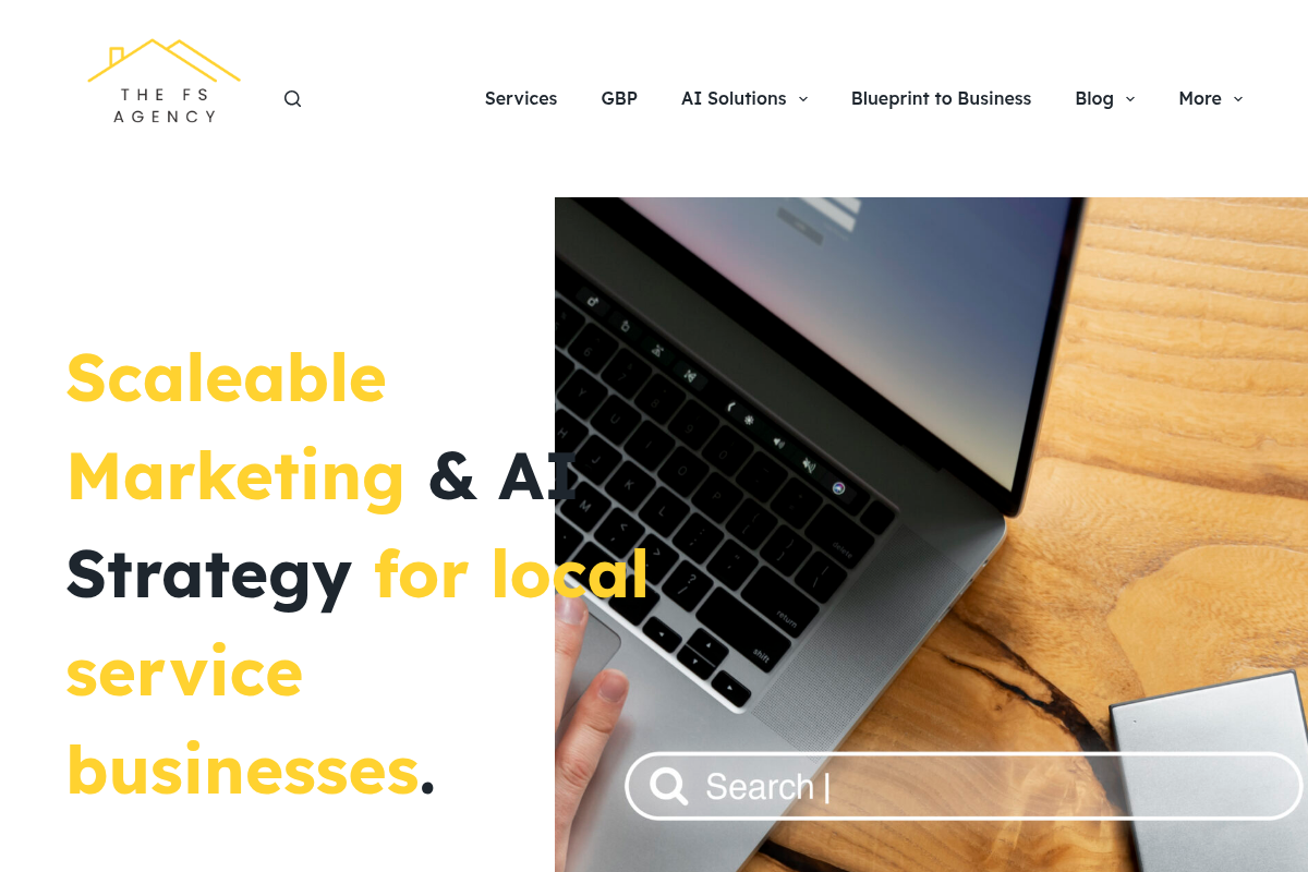 Screenshot of The FS Agency website