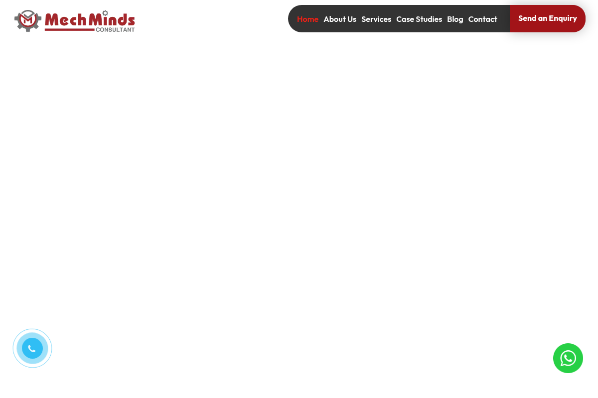 Screenshot of MechMinds website