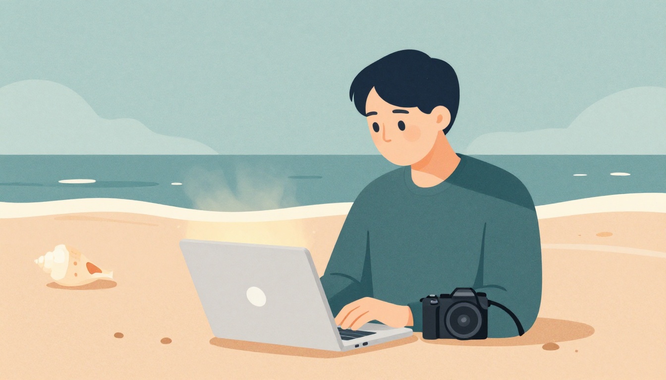 Creating soft skin tones in beach portraits
