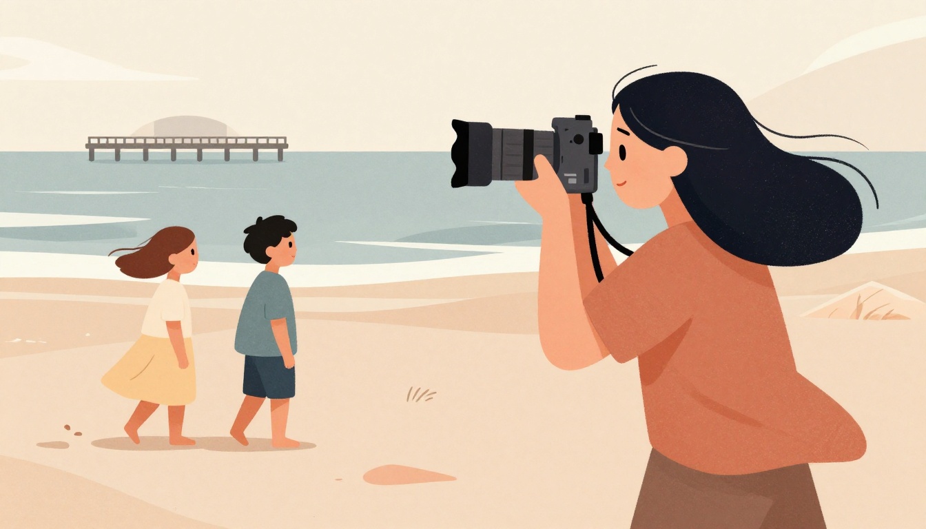 Directing natural poses for windy beach shoots
