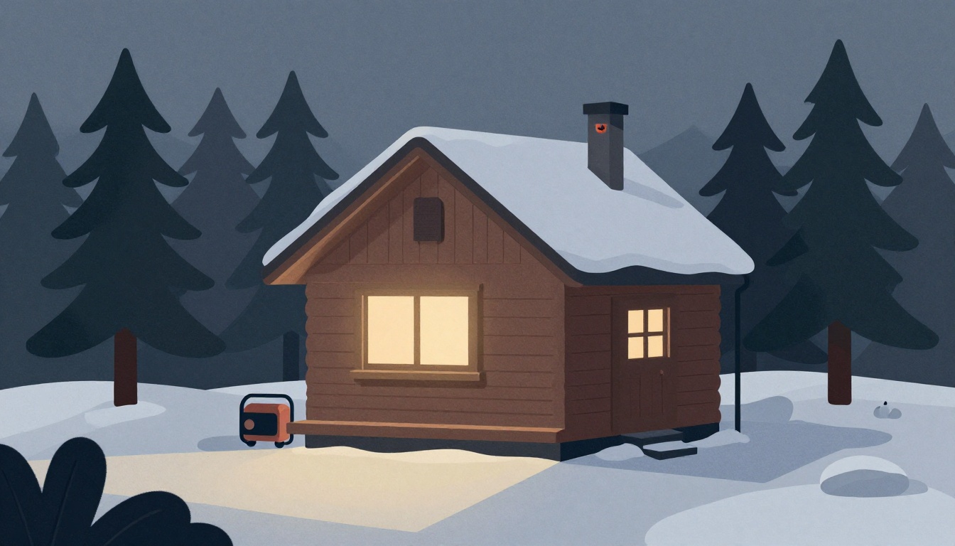 How to choose a mountain cabin with backup power