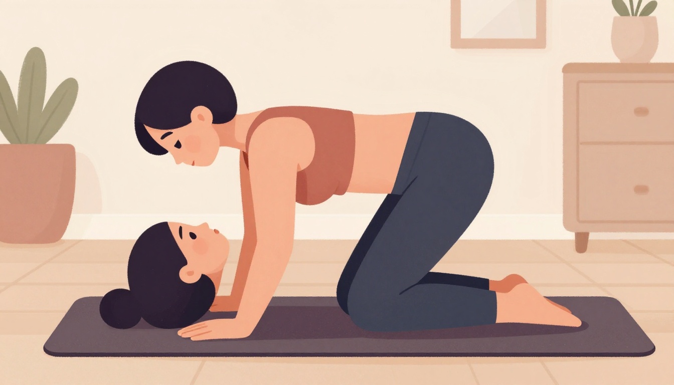Simple stretches to relieve postpartum back pain