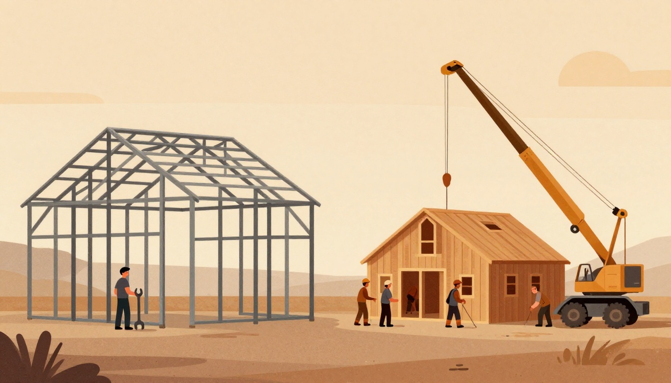 DIY vs. pro steel barn erection: a real cost breakdown